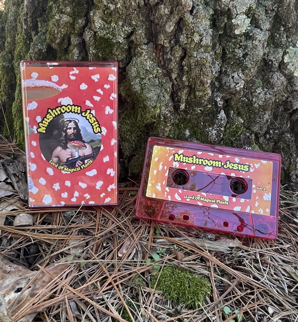 Mushroom Jesus — Holy Beat Tape Vol. 1 cassette cover