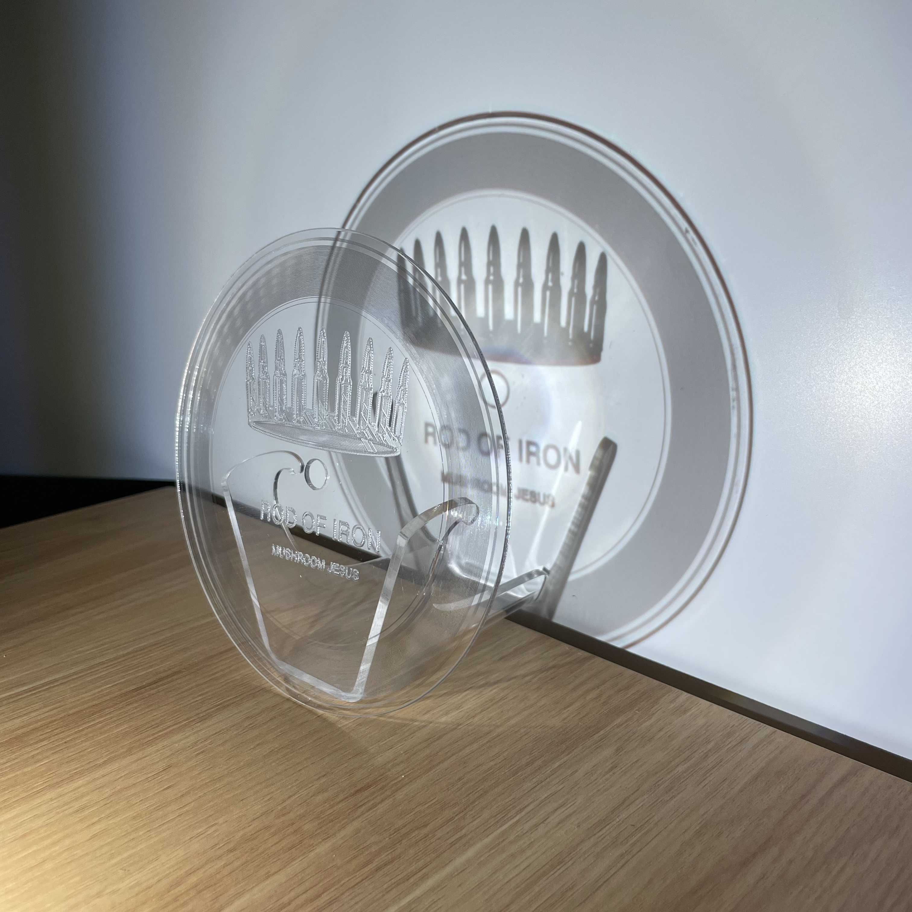 Rod of Iron — clear 5-inch record